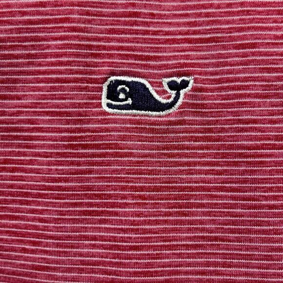 Vineyard Vines On-The-Go Sankaty Polo Shirt Men's XS Red Striped Short Sleeve - Picture 9 of 10